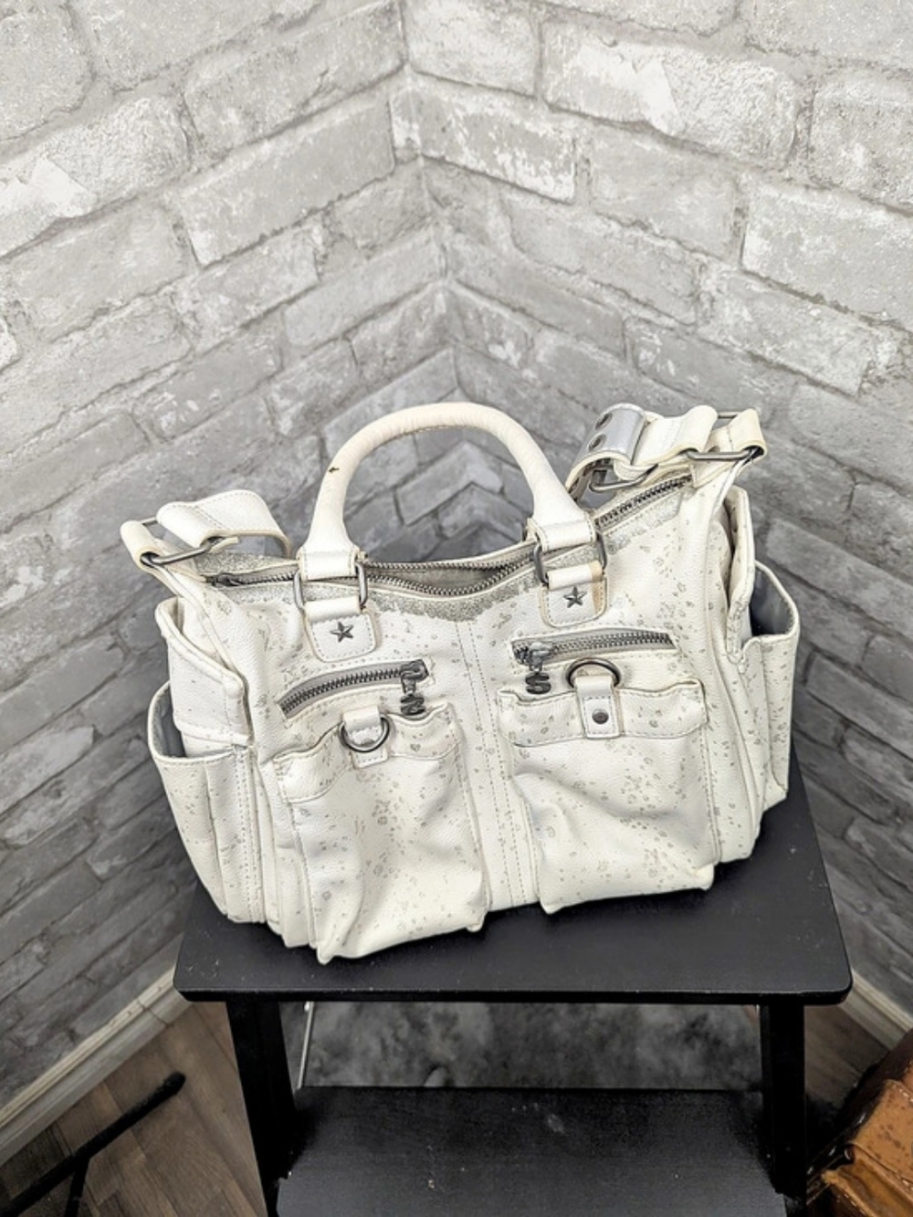 Desigual White Hand Bag Shoulder Bag